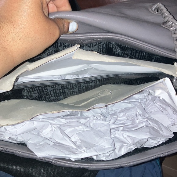 New Kurt Geiger bag xxl grey with grey hardware - Picture 6 of 6
